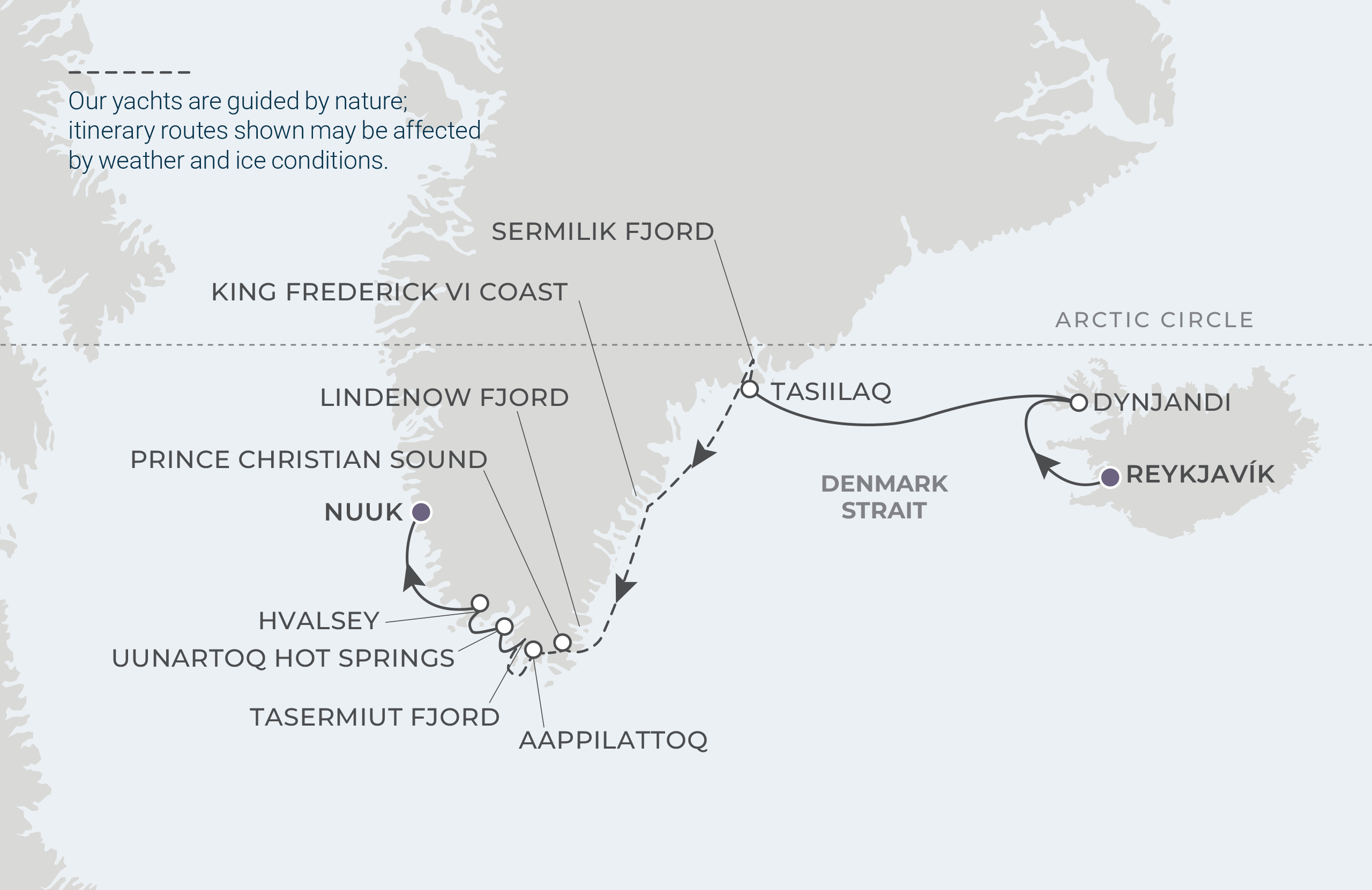 Map for 10-Night Reykjavik to Nuuk 7.20.27