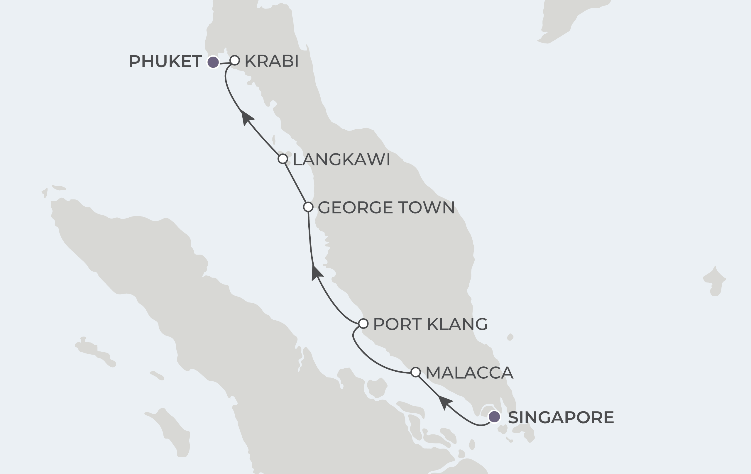 Map for 8-Night Singapore to Phuket 2.19.29