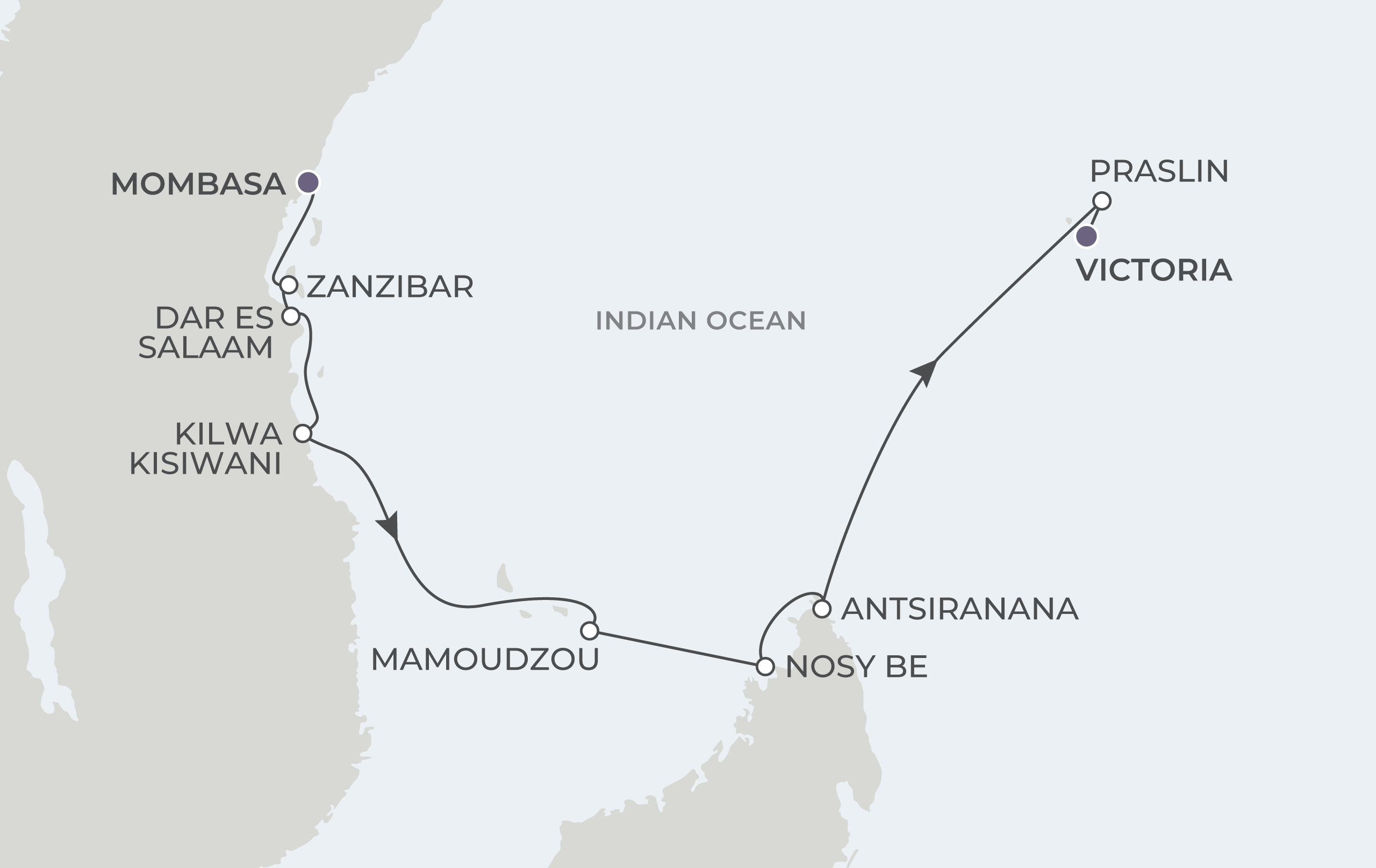 Map for 10-Night Mombasa to Mahé 4.21.29
