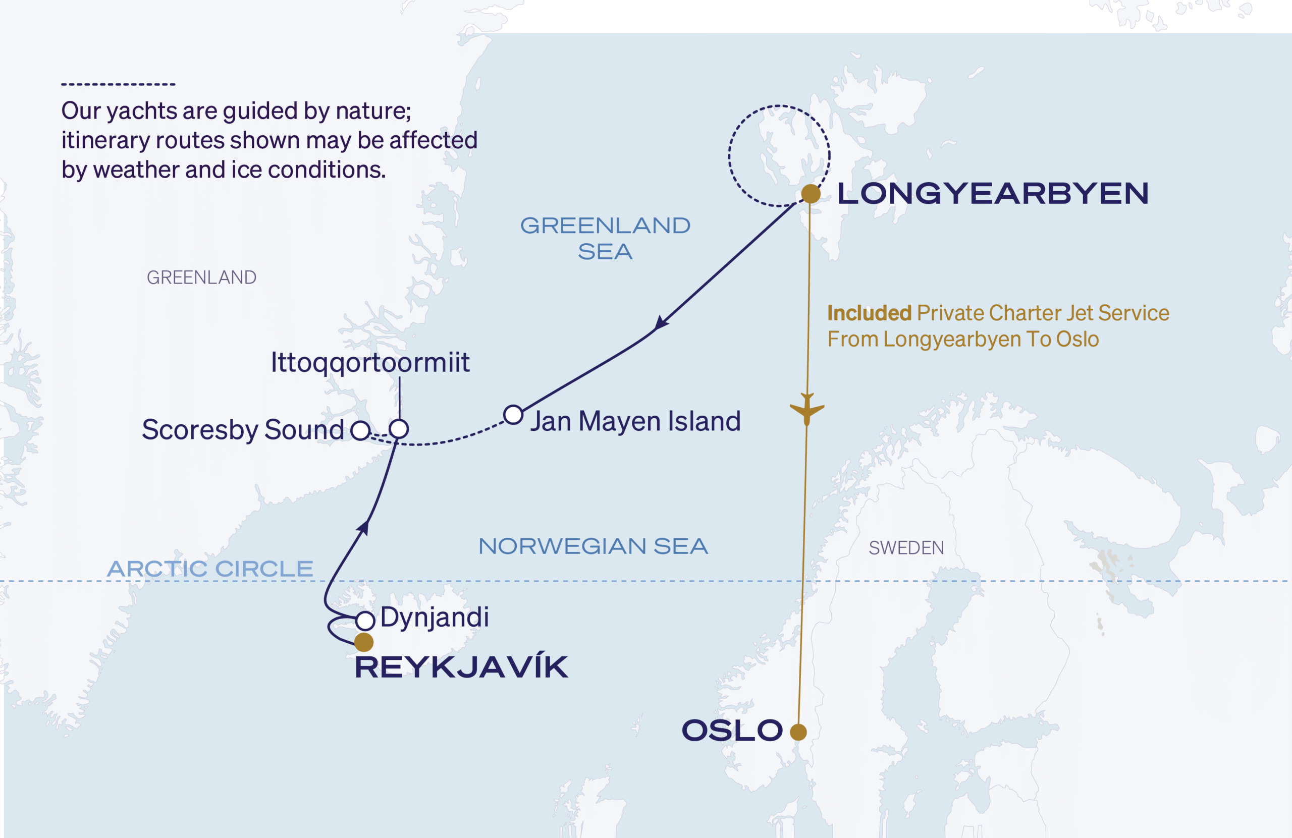 Map for 9-Night Reykjavík to Longyearbyen 8.5.28
