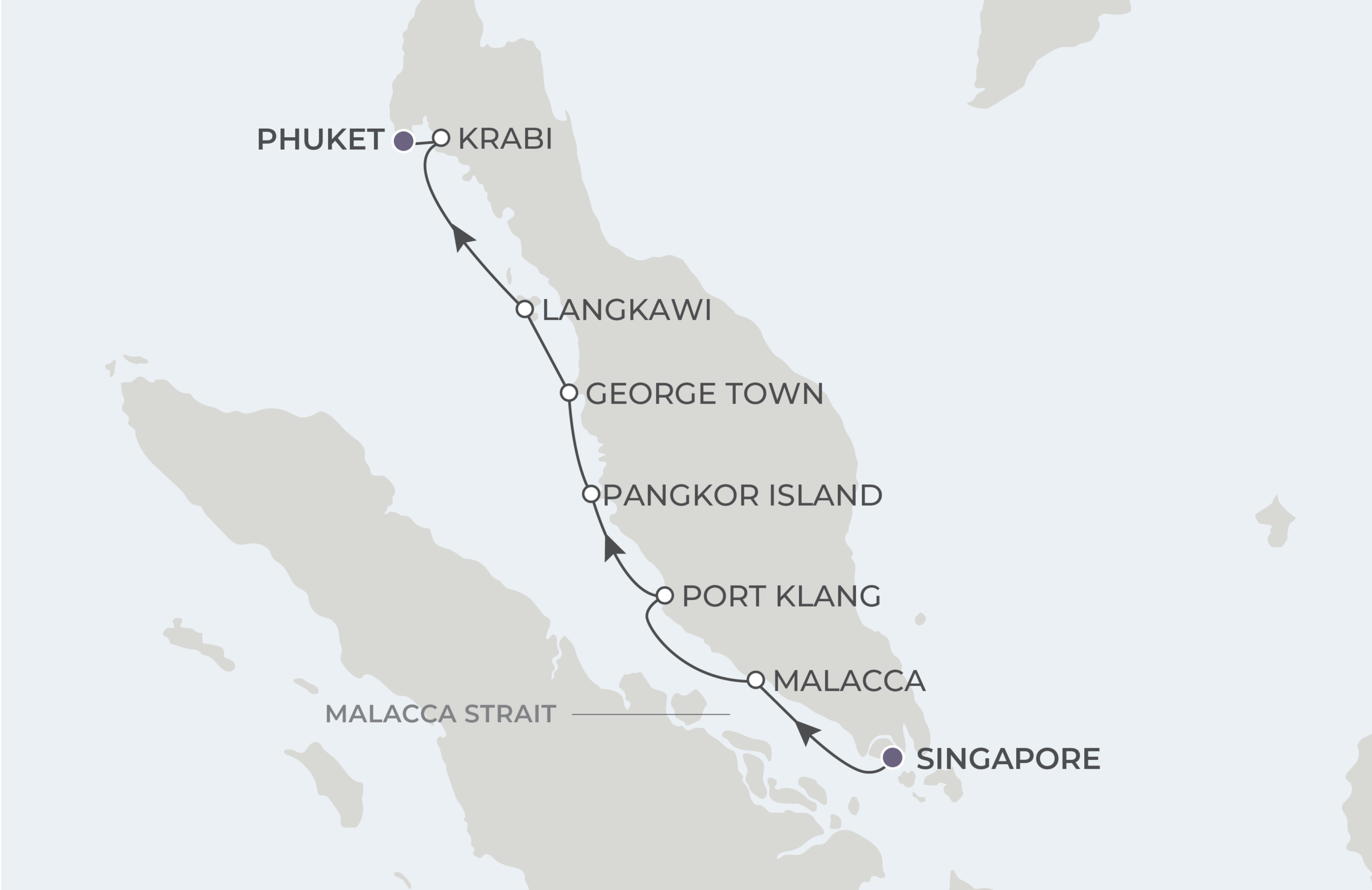 Map for 9-Night Singapore to Phuket 2.18.29