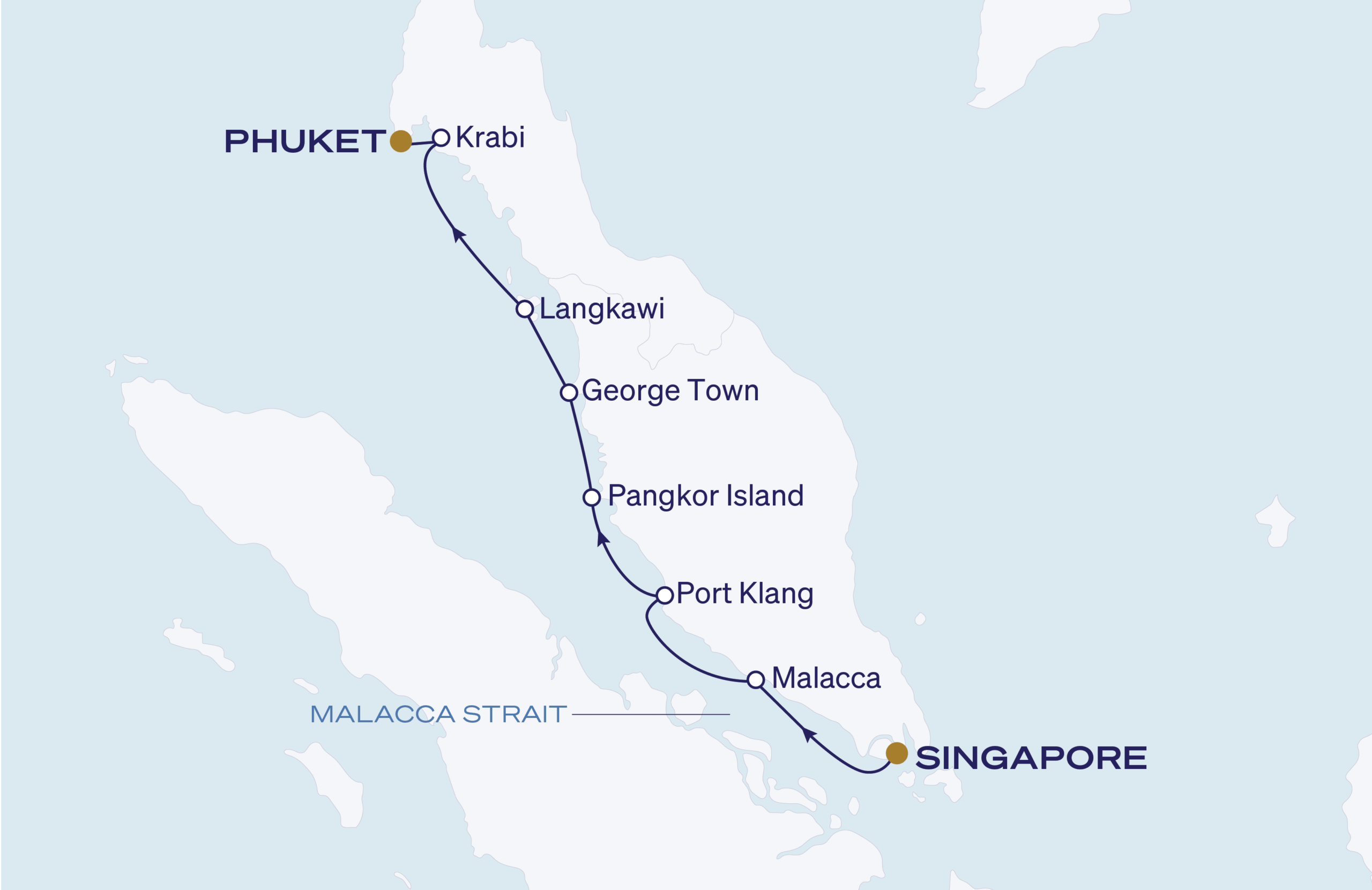 Map for 9-Night Singapore to Phuket 2.18.29
