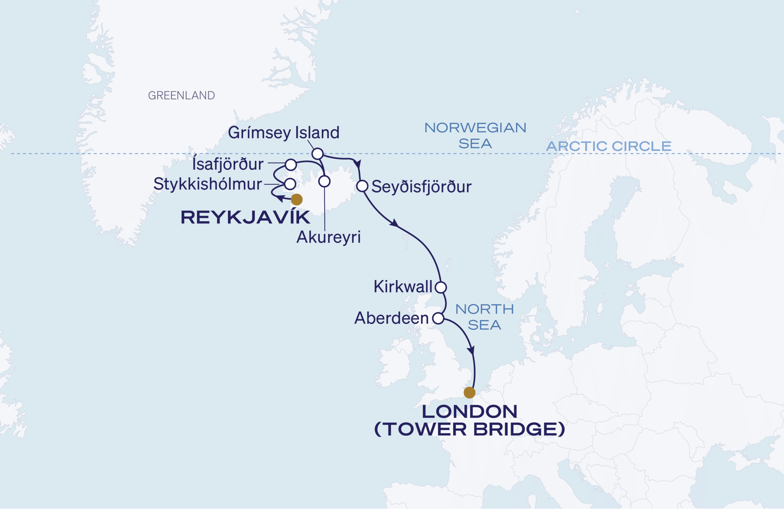 Map for 10-Night Reykjavík to London 9.16.28