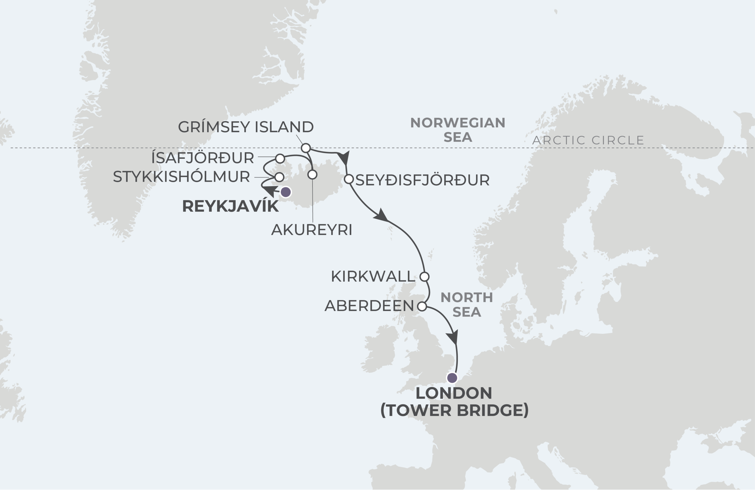 Map for 10-Night Reykjavik to London 9.16.28